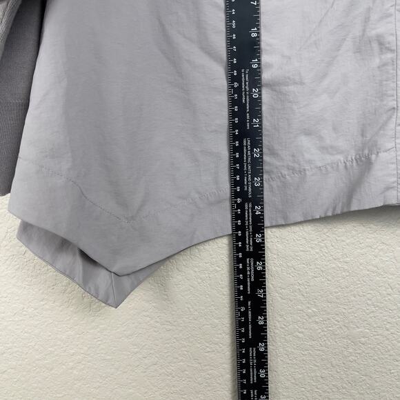 Lanvin En Bleu Mixed Media Cardigan Gray IT 38 Asymmetrical Lagenlook - Picture 12 of 13